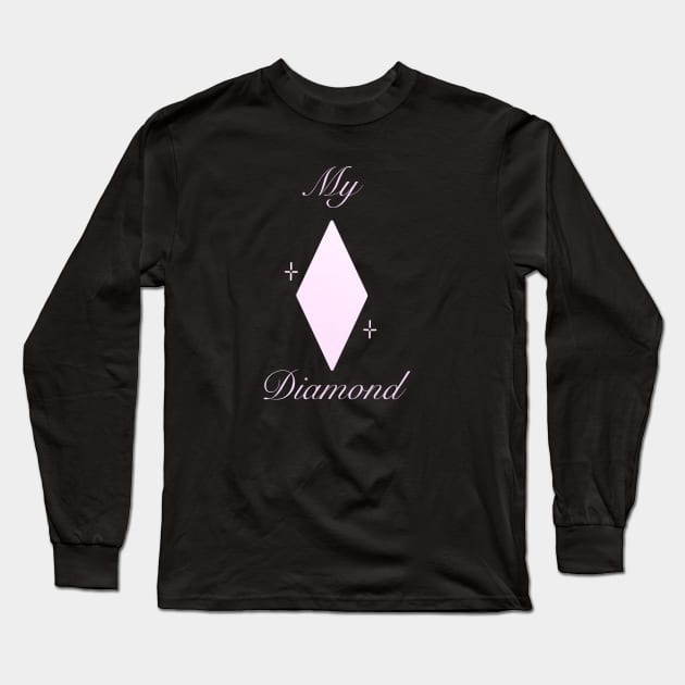 My Diamond: White Long Sleeve T-Shirt by Starkisser